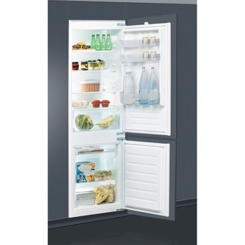 Indesit-Combine-refrigerateur-congelateur-Encastrable-B-18-A1-D-I-Acier-2-portes-Perspective-open