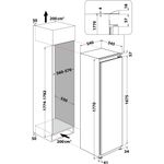 Indesit-Refrigerateur-Encastrable-SIN-1801-AA-Blanc-Technical-drawing