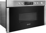 Indesit Four micro-ondes Encastrable MWI 5213 IX Stainless Steel Electronique 22 Micro-ondes + gril 750 Perspective