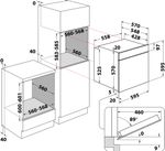 Indesit Four Encastrable IFW 6540 P IX Electrique A Technical drawing