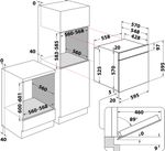 Indesit Four Encastrable IFW 6540 C IX Electrique A Technical drawing