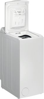 Indesit Lave-linge Pose-libre BTW L50300 FR/N Blanc Lave-linge top D Perspective open