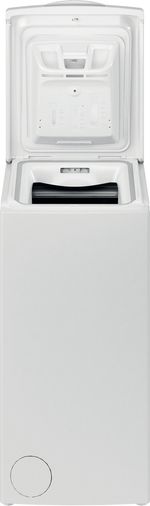 Indesit-Lave-linge-Pose-libre-BTW-L50300-FR-N-Blanc-Lave-linge-top-D-Frontal-open