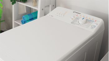 Indesit Lave-linge Pose-libre BTW L50300 FR/N Blanc Lave-linge top D Lifestyle perspective