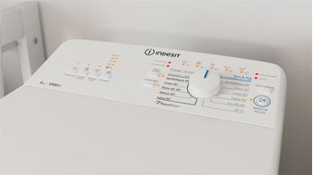 Indesit Lave-linge Pose-libre BTW L50300 FR/N Blanc Lave-linge top D Lifestyle control panel