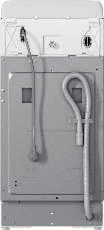 Indesit Lave-linge Pose-libre BTW L50300 FR/N Blanc Lave-linge top D Back / Lateral