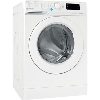 Indesit-Lave-linge-Pose-libre-BWE91484XWFR-N-Blanc-Lave-linge-frontal-C-Perspective