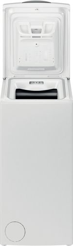 Indesit-Lave-linge-Pose-libre-BTW-S72200-FR-N-Blanc-Lave-linge-top-E-Frontal-open