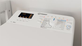 Indesit Lave-linge Pose-libre BTW S72200 FR/N Blanc Lave-linge top E Lifestyle control panel