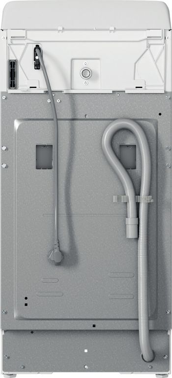 Indesit Lave-linge Pose-libre BTW S72200 FR/N Blanc Lave-linge top E Back / Lateral
