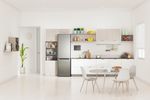 Indesit Combiné réfrigérateur congélateur Pose-libre INFC9 TI22X Inox 2 portes Lifestyle frontal