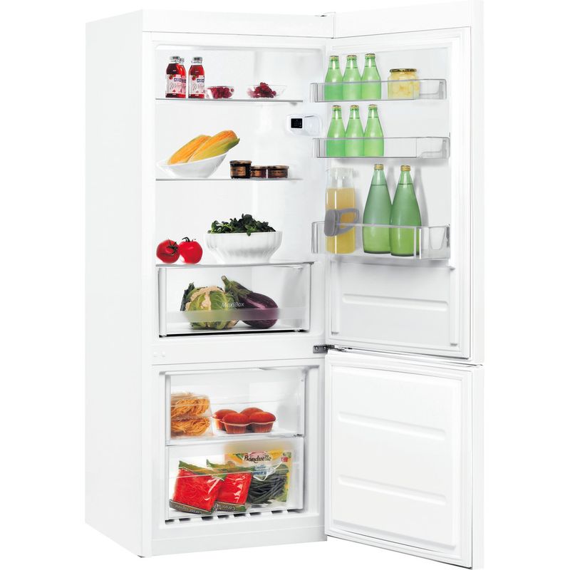 Indesit-Combine-refrigerateur-congelateur-Pose-libre-LI6-S1E-W-Blanc-2-portes-Perspective-open