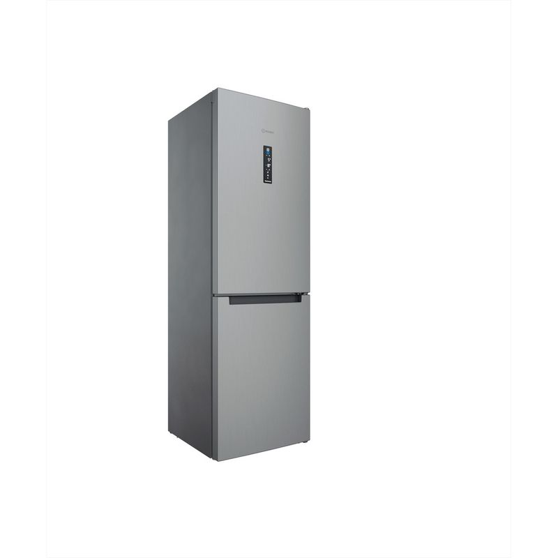 Indesit-Combine-refrigerateur-congelateur-Pose-libre-INFC8-TT33X-Inox-2-portes-Perspective