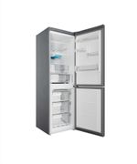 Indesit Combiné réfrigérateur congélateur Pose-libre INFC8 TT33X Inox 2 portes Perspective open
