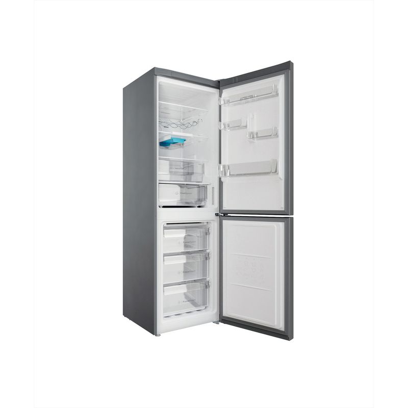 Indesit-Combine-refrigerateur-congelateur-Pose-libre-INFC8-TT33X-Inox-2-portes-Perspective-open