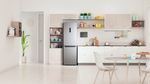 Indesit Combiné réfrigérateur congélateur Pose-libre INFC8 TT33X Inox 2 portes Lifestyle frontal