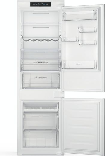 Indesit-Combine-refrigerateur-congelateur-Encastrable-INC18-T332-Blanc-2-portes-Frontal-open