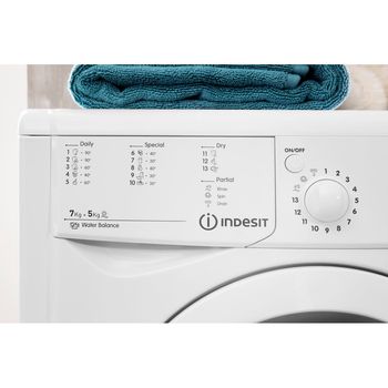 Indesit-Lavante-sechante-Pose-libre-IWDE-7125-B--EU--Blanc-Lave-linge-frontal-Lifestyle-control-panel