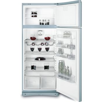 Indesit-Combine-refrigerateur-congelateur-Pose-libre-TAAN-5-V-NX-Inox-2-portes-Frontal-open
