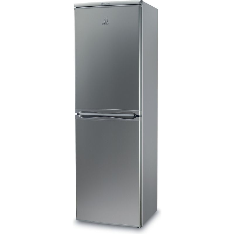 Indesit-Combine-refrigerateur-congelateur-Pose-libre-CAA-55-S-Argent-2-portes-Perspective