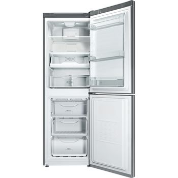 Indesit-Combine-refrigerateur-congelateur-Pose-libre-LI70-FF1-X-Inox-2-portes-Frontal-open