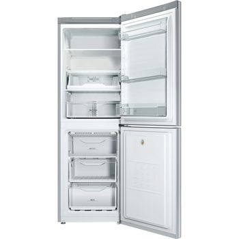 Indesit-Combine-refrigerateur-congelateur-Pose-libre-LI7-FF2-S-B-Argent-2-portes-Frontal-open