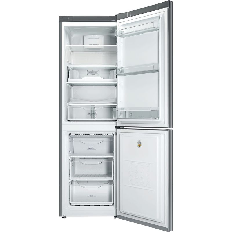 Indesit-Combine-refrigerateur-congelateur-Pose-libre-LI80-FF2O-X-B-Inox-2-portes-Frontal-open