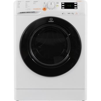 Indesit-Lavante-sechante-Pose-libre-XWDE-1071481XWKKK-EU-Blanc-Lave-linge-frontal-Frontal