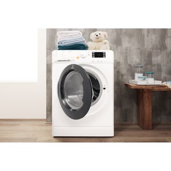 Indesit-Lavante-sechante-Pose-libre-XWDE-1071481XWKKK-EU-Blanc-Lave-linge-frontal-Lifestyle-frontal-open