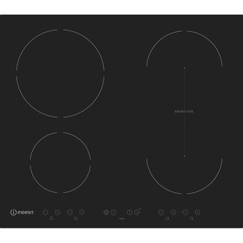 Indesit-Table-de-cuisson-IVID-641-B-C-Noir-Induction-vitroceramic-Frontal