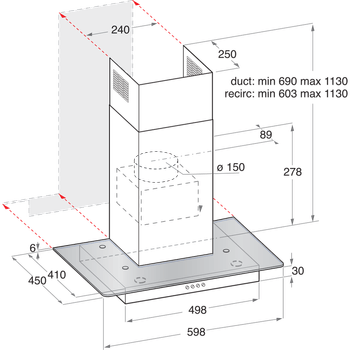 Indesit-Hotte-Encastrable-IHF-6.4-AM-X-Inox-Mural-Mecanique-Technical-drawing