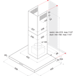 Indesit-Hotte-Encastrable-IHBS-6.4-AM-X-Inox-Mural-Mecanique-Technical-drawing