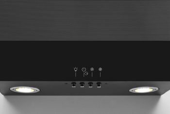 Indesit Hotte Encastrable IHVP 6.6 LM K Noir Mural Mécanique Lifestyle control panel