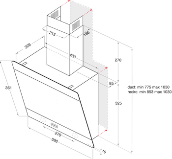 Indesit-Hotte-Encastrable-IHVP-6.6-LM-K-Noir-Mural-Mecanique-Technical-drawing