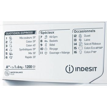 Indesit-Lave-linge-Pose-libre-EWC-61252-W-FR.M-Blanc-Lave-linge-frontal-A---Program