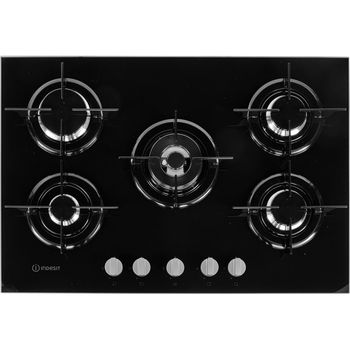 Indesit-Table-de-cuisson-PR-752-W-I-BK--Noir-GAS-Frontal