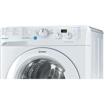 Indesit-Lave-linge-Pose-libre-BWD-71252-W-FR-Blanc-Lave-linge-frontal-A---Control-panel