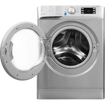 Indesit-Lave-linge-Pose-libre-BWE-71453X-S-FR-Argent-Lave-linge-frontal-A----Frontal-open