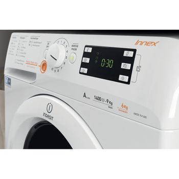 Indesit-Lavante-sechante-Pose-libre-XWDE-961480X-W-FR-Blanc-Lave-linge-frontal-Lifestyle-control-panel