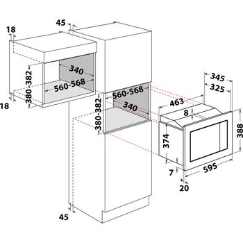 Indesit-Four-micro-ondes-Encastrable-MWI-122.2-X-Inox-Electronique-20-Micro-ondes---gril-800-Technical-drawing