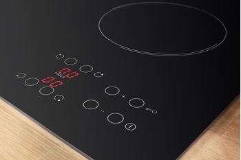 Indesit Table de cuisson RI 161 C Noir Radiant vitroceramic Lifestyle control panel
