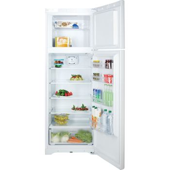 Indesit-Combine-refrigerateur-congelateur-Pose-libre-TIAA-12-V.1-Blanc-2-portes-Frontal-open