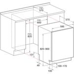 Indesit-Lave-vaisselle-Encastrable-DIFP-8T94-Z-Tout-integrable-A-Technical-drawing