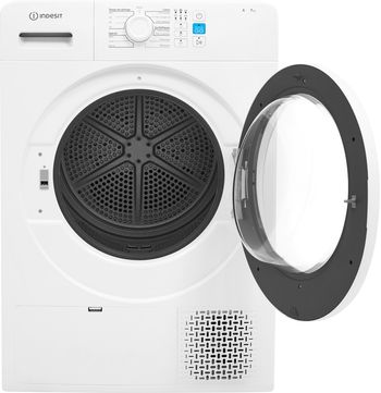 Indesit-Seche-linge-YT-M08-71-FR-Blanc-Frontal-open