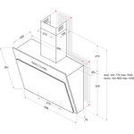 Indesit-Hotte-Encastrable-IHVP-6.4-LL-K-Noir-Mural-Electronique-Technical-drawing