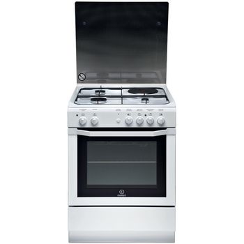 Indesit-Cuisiniere-I6M6CAG-W--FR-Blanc-Mixte-Frontal