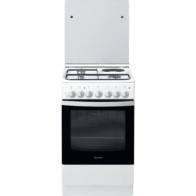 Indesit-Cuisiniere-IS5M5PCW-FR-Blanc-Mixte-Frontal