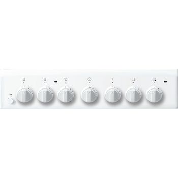 Indesit-Cuisiniere-IS5M5PCW-FR-Blanc-Mixte-Control-panel