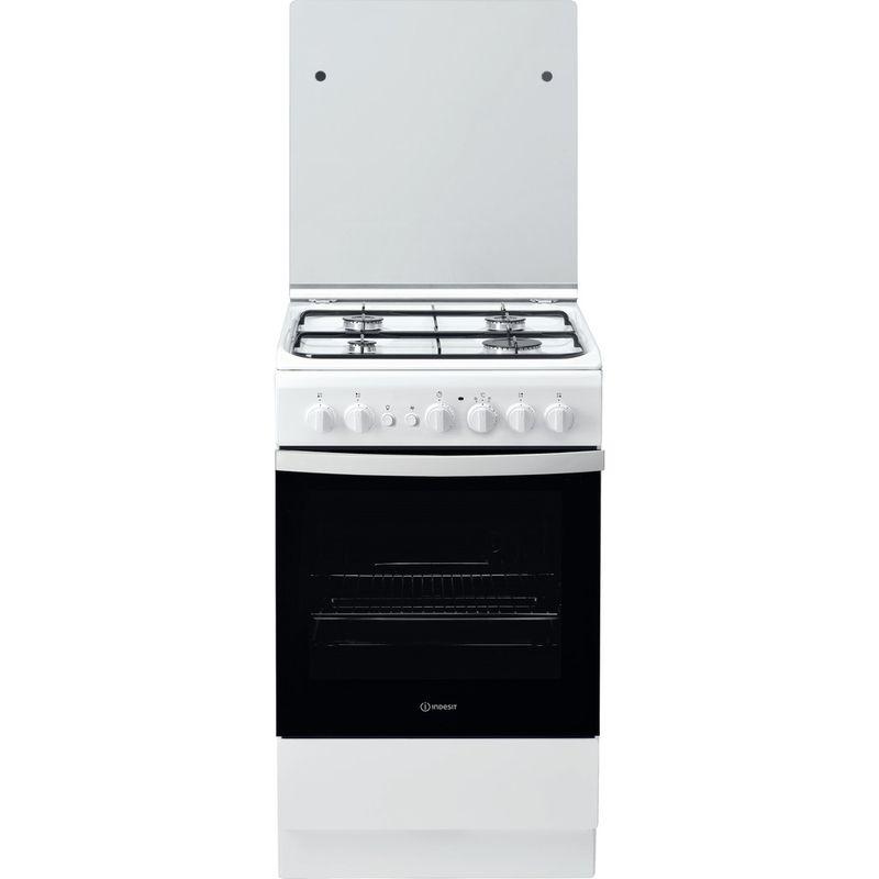 Indesit-Cuisiniere-IS5G2PCW-FR-Blanc-GAS-Frontal
