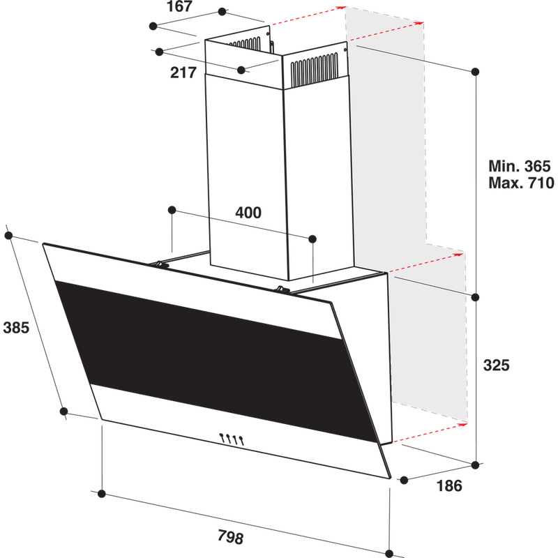 Indesit-Hotte-Encastrable-IHVP-83F-LM-K-Noir-Mural-Mecanique-Technical-drawing